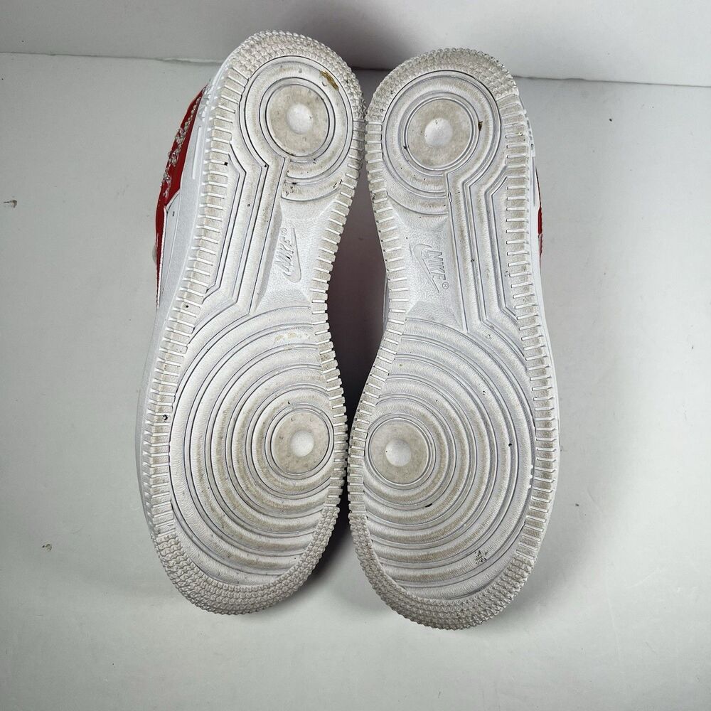Nike Air Force 1 '07 Atlanta Falcons Custom Shoes Sneakers NFL Women's Size 7 - Picture 7 of 8